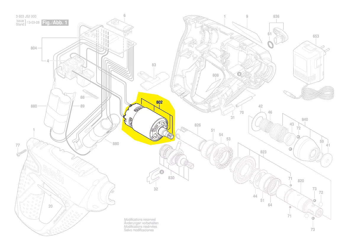 Moteur réf. 2 609 003 042 BOSCH